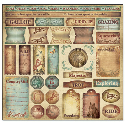 Creative Imaginations - Western Spirit 12\" x 12\" Sticker